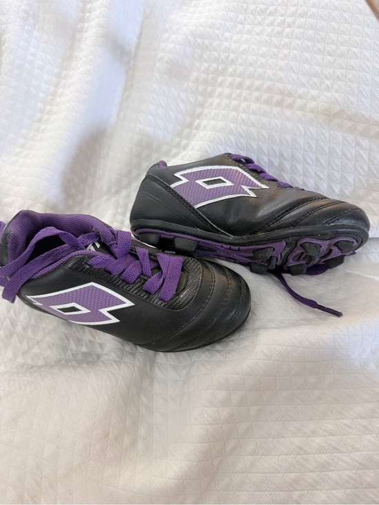 Lotto Other - Lotto Striker Youth Girl's Soccer Cleats Black Purple Size US 9T